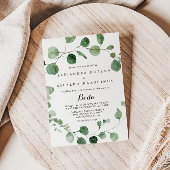 Calligrafie Eucalyptus Spaans huwelijk Kaart