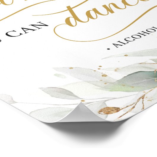 Calligrafie-eucalyptus vertrouw me dat je kunt dan poster (Hoek)