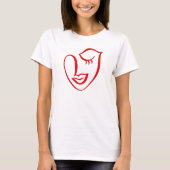 Calligrafie Face T-Shirt (Voorkant)