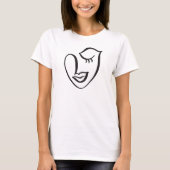 Calligrafie Face T-Shirt (Voorkant)
