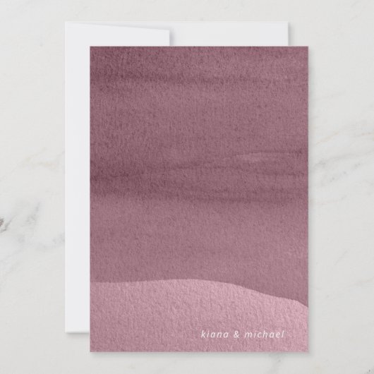 Calligrafie Floral Mauve ID771 (Achterkant)