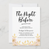 Calligrafie Floral repetitie Kaart (Voorkant)