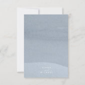 Calligrafie Floral Vrijgezellenfeest Dusty Blue ID Kaart (Achterkant)