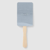 Calligrafie Floral Wedding Ceremony Blue ID771 Handwaaier (Achterkant)