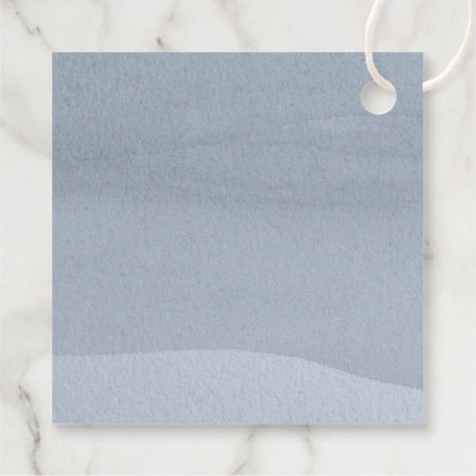 Calligrafie Floral Wedding Dusty Blue ID771 Bedankjes Labels (Achterkant)