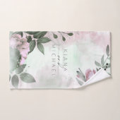 Calligrafie Floral Wedding Mauve ID771 Bad Handdoek (Handdoek)