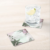 Calligrafie Floral Wedding Mauve ID771 Kartonnen Onderzetters (Insitu)