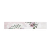 Calligrafie Floral Wedding Mauve ID771 Uitnodigingen Wikkel (Vlak)