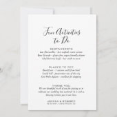 Calligrafie Formele Kaart voor weduwschap (Achterkant)