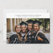  Calligrafie Foto College Graduatie Aankondiging (Voorkant)