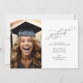  Calligrafie Foto College Graduatie Aankondiging (Achterkant)