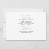 Calligrafie Foto Elopement Wedding Announding (Achterkant)