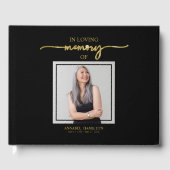 Calligrafie Foto Memorial Herdenking Guest Book Gastenboek (Voorkant)