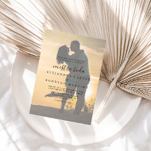 Calligrafie Foto Nuestra Boda Wedding Invitation
