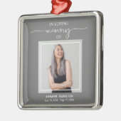 Calligrafie Fotoherdenking Metal Ornam Metalen Ornament (Links)