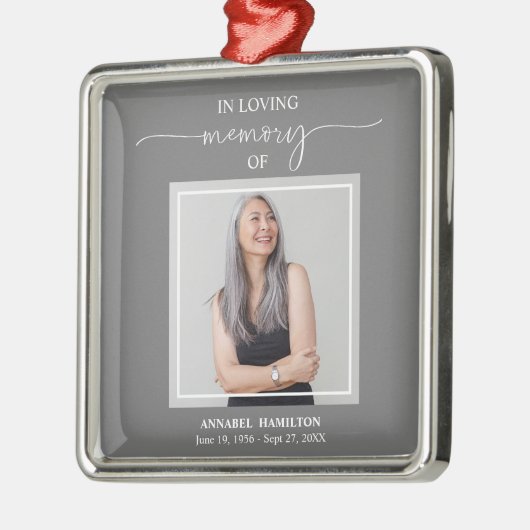 Calligrafie Fotoherdenking Metal Ornam Metalen Ornament (Links)