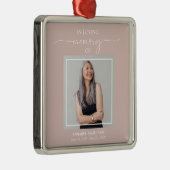 Calligrafie Fotoherdenking Metal Ornam Metalen Ornament (Rechts)