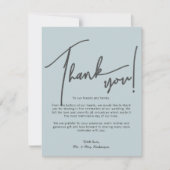 Calligrafie Foto's Weddenschap Hartelijk dank Bedankkaart (Voorkant)