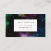 Calligrafie Galaxy Thema Modern Creative Visitekaartje (Achterkant)
