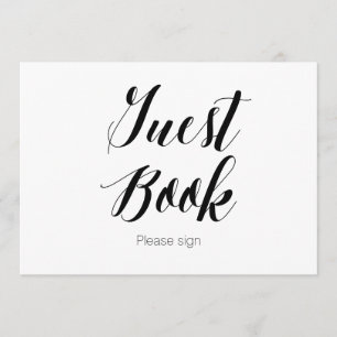 Calligrafie "Gastenboek Gelieve te zingen" Huwelij Kaart