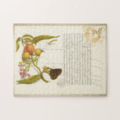 Calligrafie gelaste initiaal  planten ringlet legpuzzel (Horizontaal)