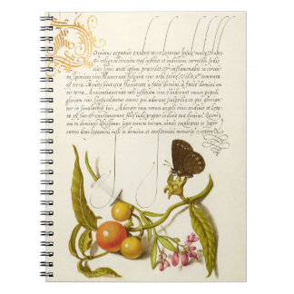 Calligrafie gelaste initiaal  planten ringlet notitieboek