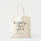 Calligrafie Gelukkig na het huwelijk Tote Bag (Voorkant)
