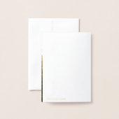 Calligrafie Geometric Marsala foto slaat de datum Folie Kaarten (Met envelop)