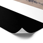 Calligrafie geschreven door Miyamoto Musashi, c. j Poster (Hoek)