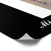 Calligrafie geschreven door Miyamoto Musashi, c. j Poster (Hoek)