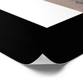 Calligrafie geschreven door Miyamoto Musashi, c. j Poster (Hoek)