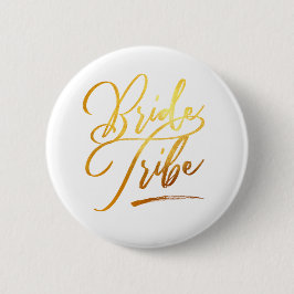 Calligrafie Gold Brides tribe elegant Ronde Button 5,7 Cm