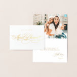 Calligrafie Gold Will You Be My Maid of Honor (Gou Folie Kaarten<br><div class="desc">Een tijdloze en elegante bruiloft zal je mijn bruidsmeisje kaart met verfijnde kalligrafie script op een klassieke achtergrond,  perfect voor een formele en verfijnde bruiloft viering. Voor maatwerk of extra producten met dit ontwerp,  neem dan gerust contact met mij op.</div>