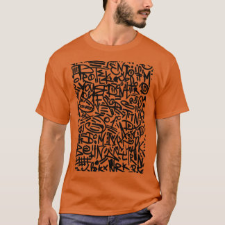 Calligrafie Graffiti Street Art Urban Pattern T-shirt