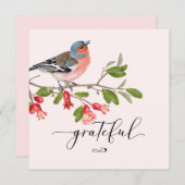 Calligrafie Grateful Dankuwel (Voorkant / Achterkant)