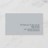 Calligrafie Gray Makeup Artist Visitekaartje (Achterkant)