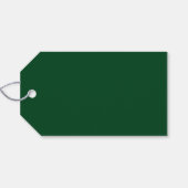 Calligrafie Groene Ink Pen Minimale Kerstmis Cadeaulabel (Achterkant Horizontaal)