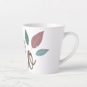 Calligrafie hallo boho veren latte mok (Rechts)