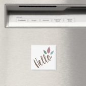 Calligrafie hallo boho veren magneet (Insitu (Vaatwasser))