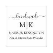 Calligrafie Handgemaakte Monogram of Etiket Logo t Rubberstempel (Afrduk)