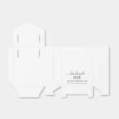 Calligrafie Handgemaakte Monogram of Logo Business Bedankdoosjes (Uitgevouwen)