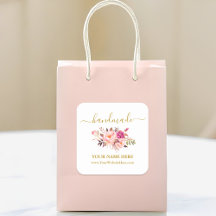 Calligrafie Handgemaakte Waterverf Roze Floral Gol