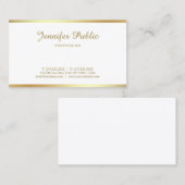 Calligrafie Handgeschreven Gold Script Lettertype  Visitekaartje (Voorkant / Achterkant)