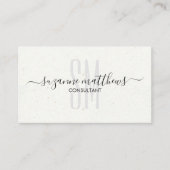 Calligrafie Handgeschreven Modern Minimalistisch Visitekaartje (Voorkant)