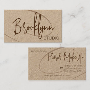 Calligrafie Handtekening Professionele Haarstudio Visitekaartje