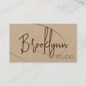 Calligrafie Handtekening Professionele Haarstudio Visitekaartje (Voorkant)