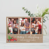 Calligrafie Harart Kraft 3 Feestdagenkaart (Staand voorkant)