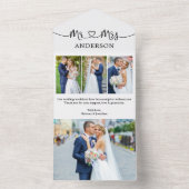 Calligrafie Harbour Mrs. 4 Foto alles in één kaart (Binnen)