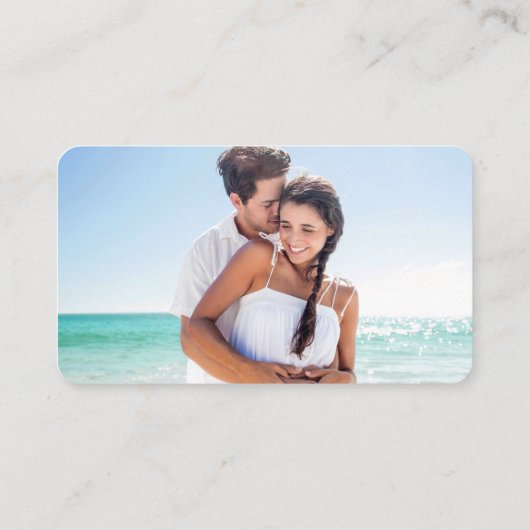 Calligrafie Hart Weddenschap Website QR Blauwgroen Informatiekaartje (Achterkant)