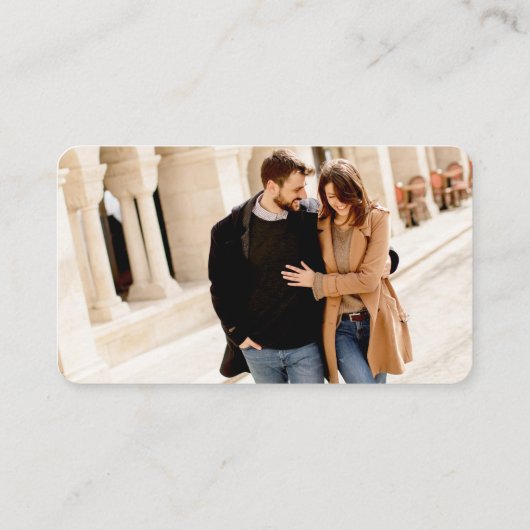 Calligrafie Hart Weddenschap Website QR Foto Koraa Informatiekaartje (Achterkant)